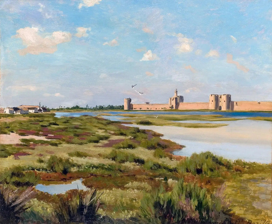De Vestingwerken van Aigues-Mortes - Frédéric Bazille