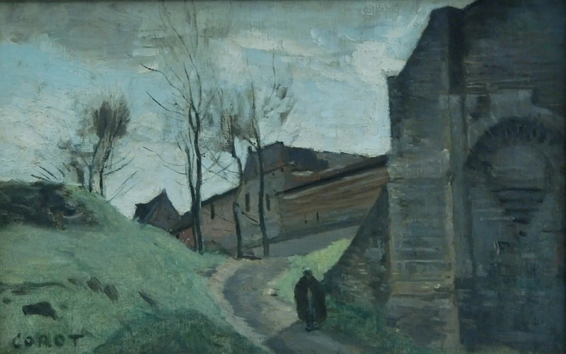 De vestingwerken van Arras. Poort Saint-Michel - Jean-Baptiste Camille Corot