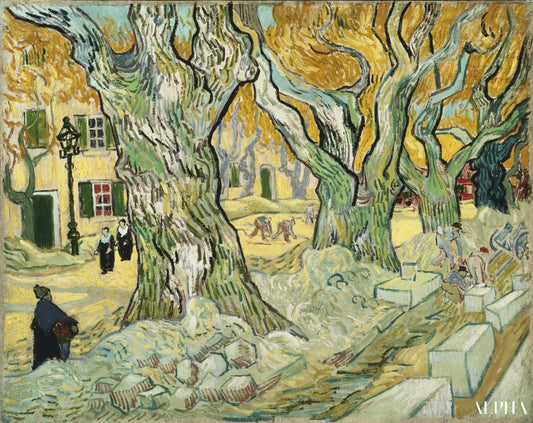 Les réparateurs de routes - Van Gogh - Reproductions de tableaux et peintures haut de gamme