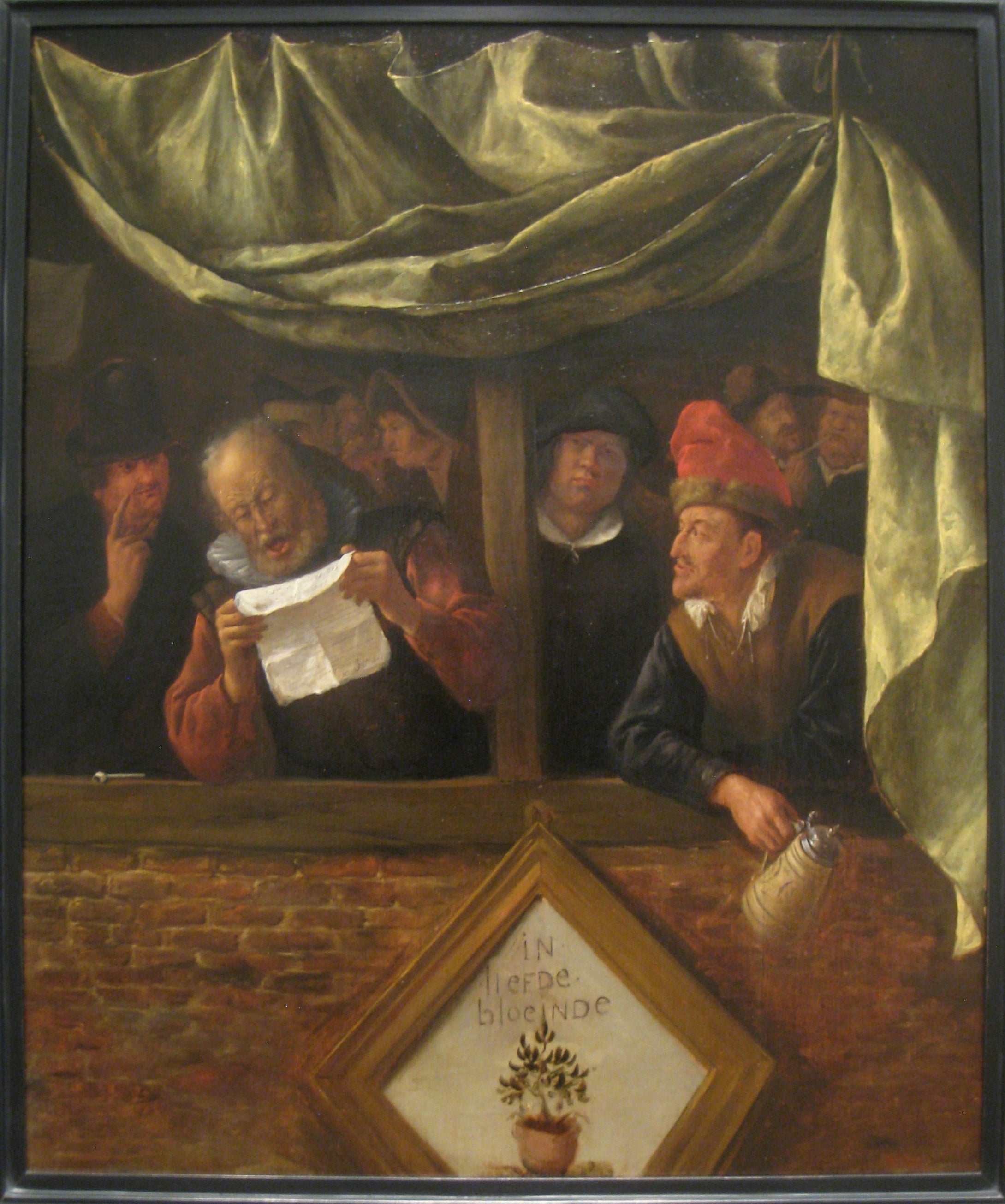 Les rhétoriciens - Jan Steen image 1 reproduction de peinture à l’huile