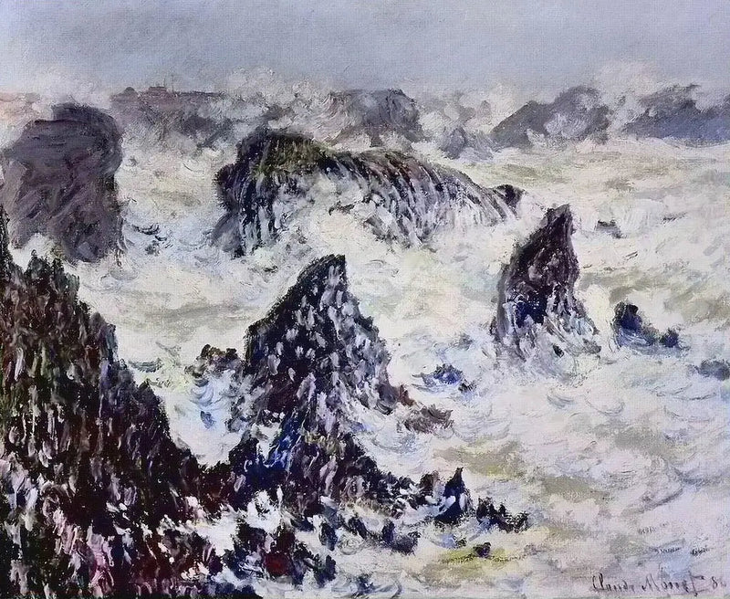 De rotsen van Belle-Île - Claude Monet