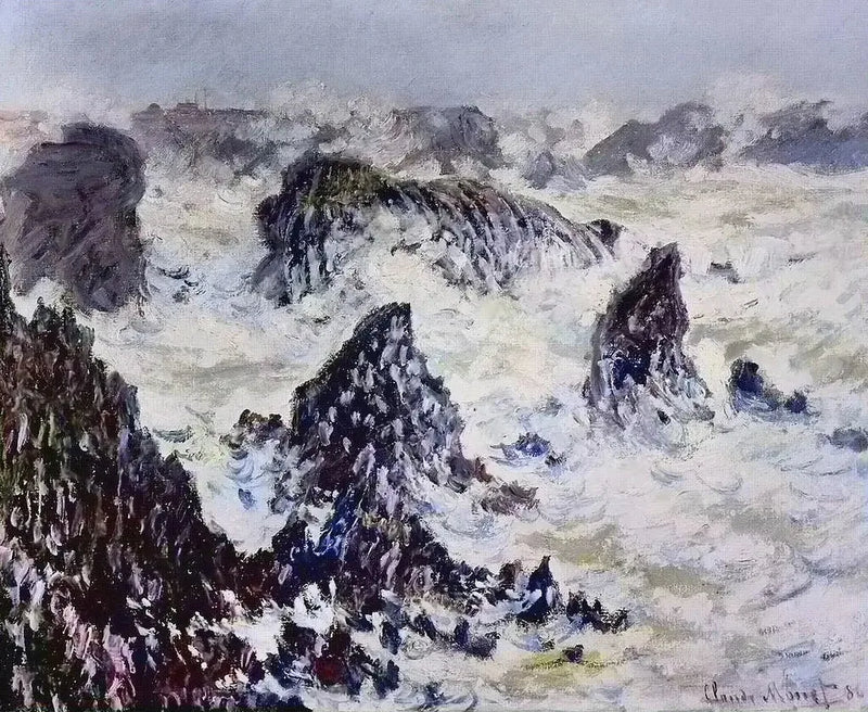 De rotsen van Belle-Île - Claude Monet