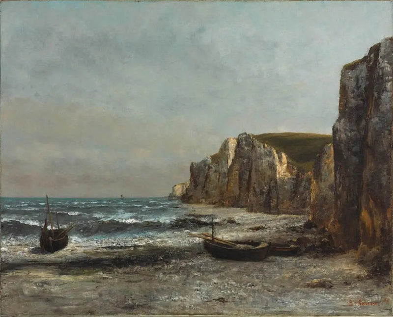 De rotsen van Étretat - Gustave Courbet