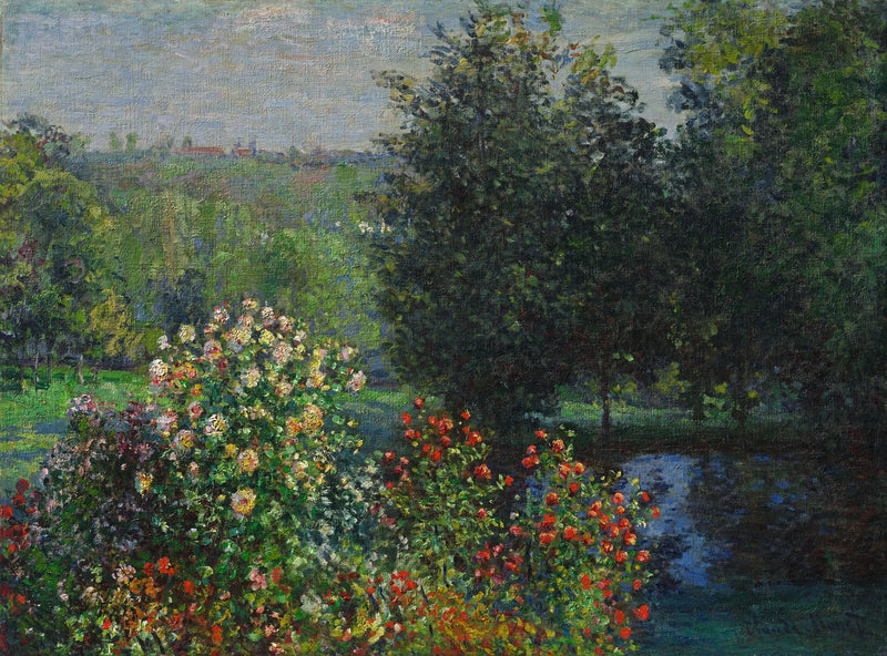 De rozenstruiken in de tuin van Montgeron - Claude Monet