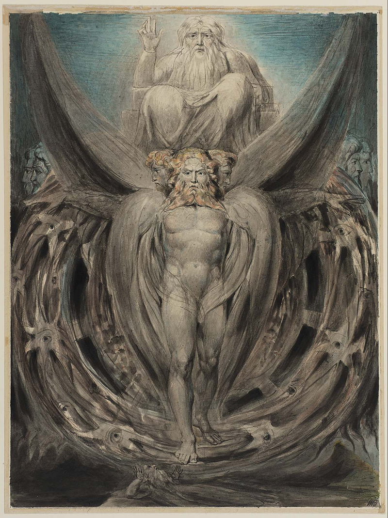 De wielen van Ezechiël - William Blake