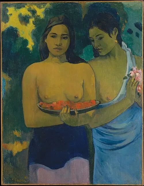 De Borsten met Rode Bloemen - Paul Gauguin