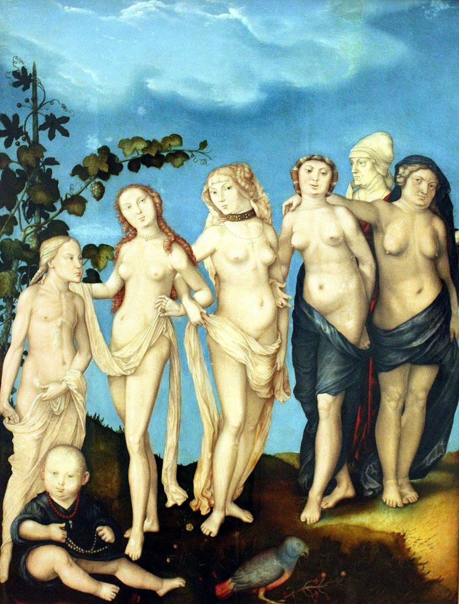 De zeven leeftijden van de vrouw - Hans Baldung Grien
