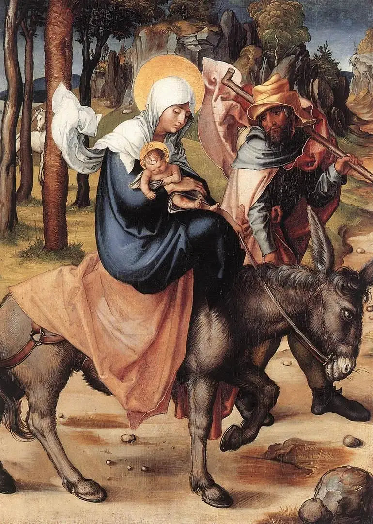 De Zeven Smarten van de Maagd: De Vlucht naar Egypte - Albrecht Dürer