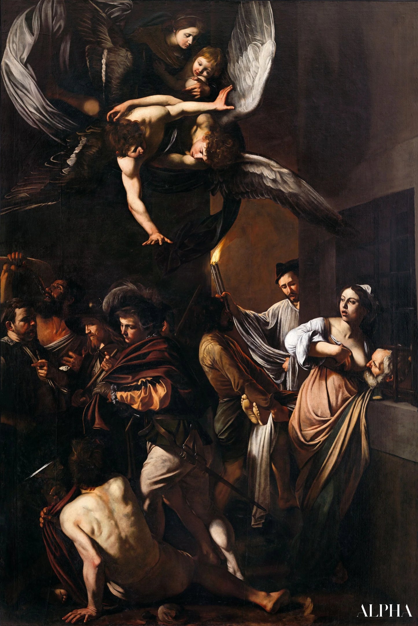 De Zeven Werken van Barmhartigheid - Caravaggio - Reproducties van schilderijen en hoogwaardige schilderkunst