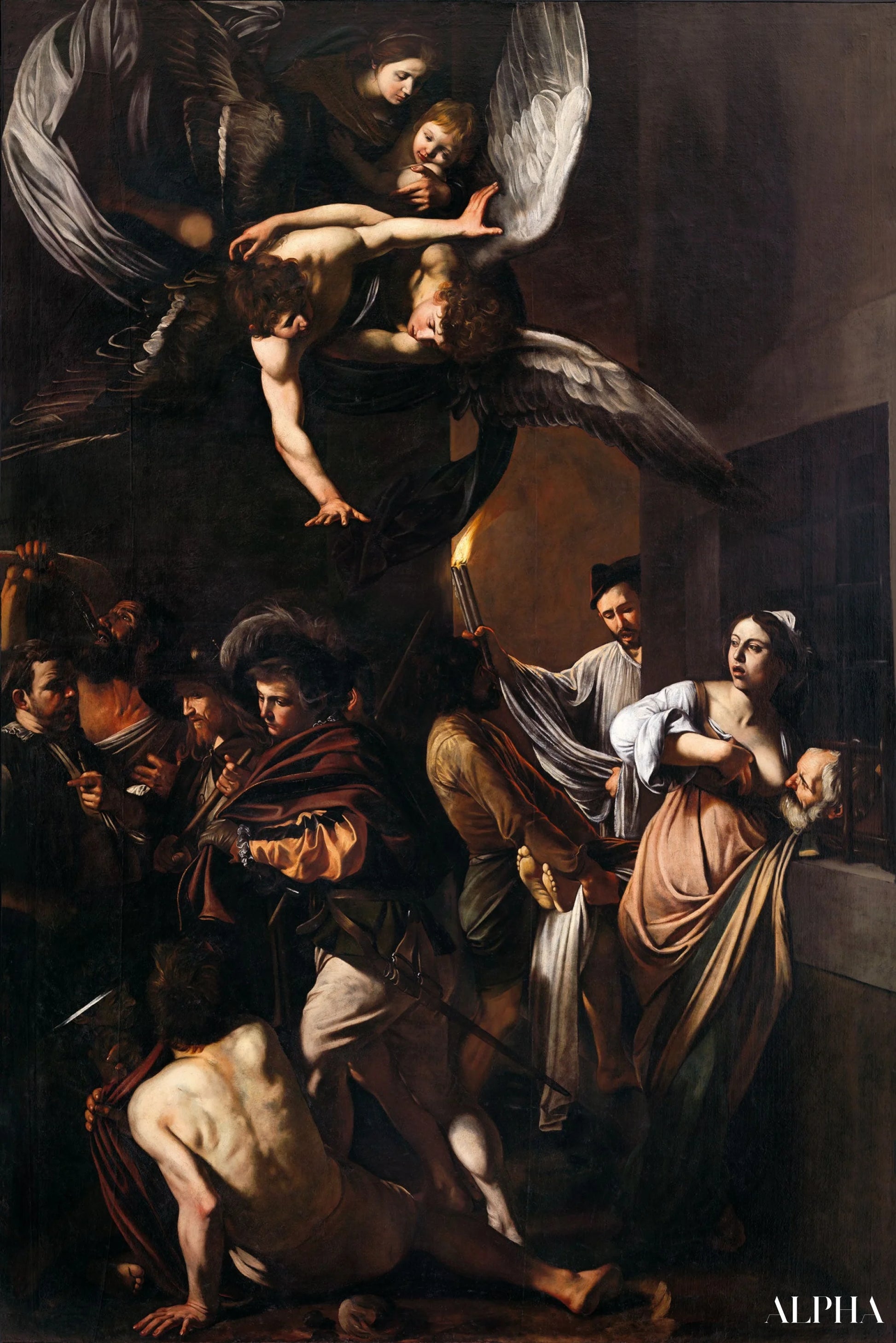 De Zeven Werken van Barmhartigheid - Caravaggio - Reproducties van schilderijen en hoogwaardige schilderkunst