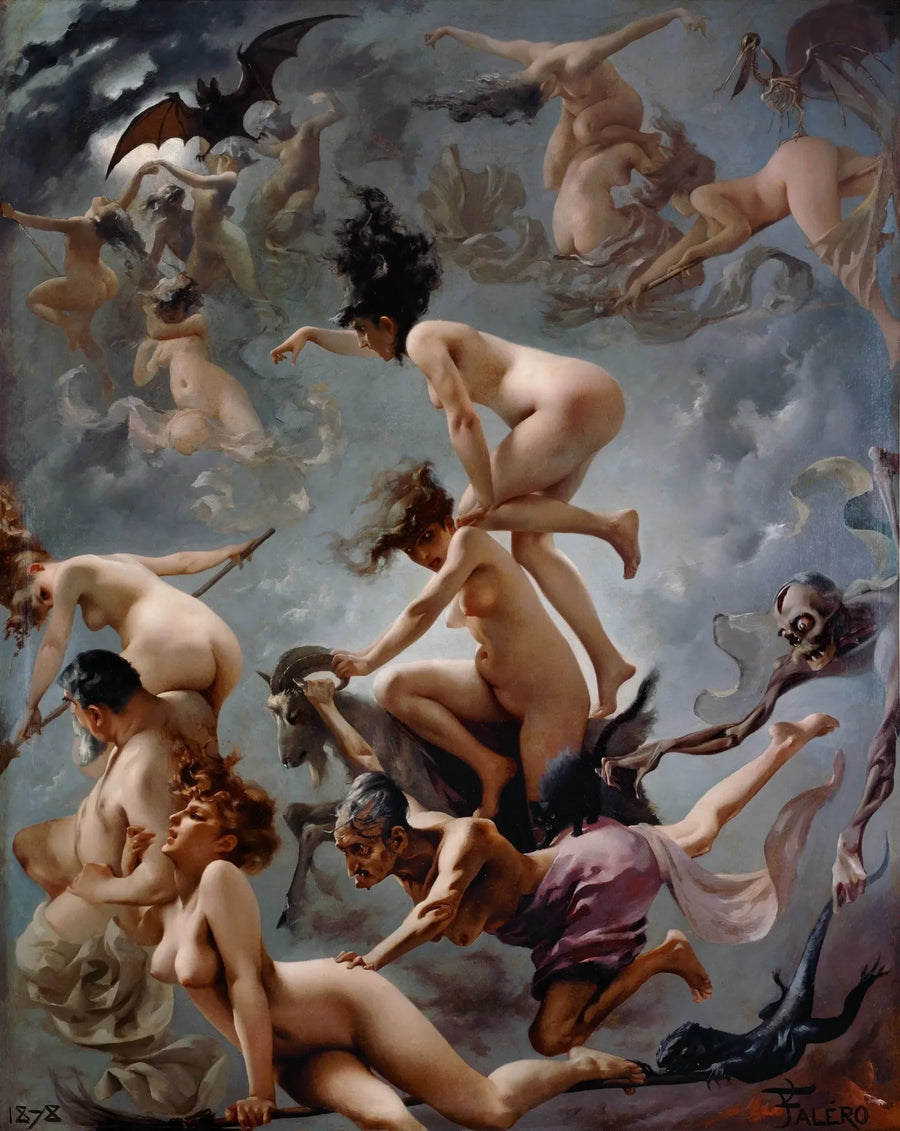 De heksen die naar hun sabbat gaan - Luis Ricardo Falero

Source:
Les sorcières se rendant à leur sabbat - Luis Ricardo Falero