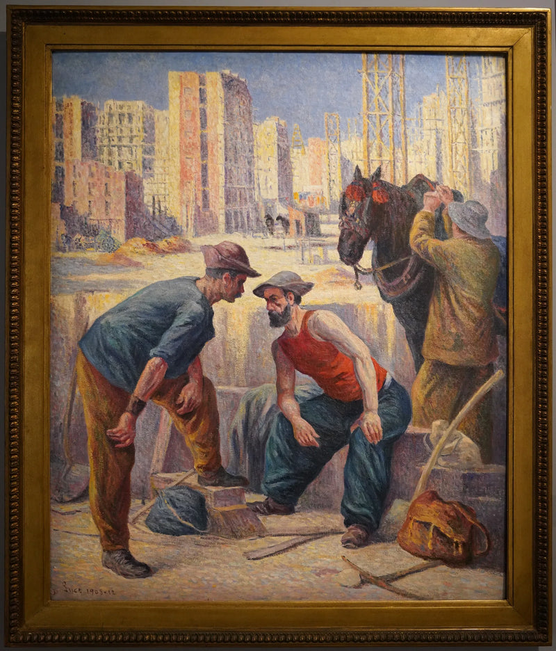 De metselaars - Maximilien Luce