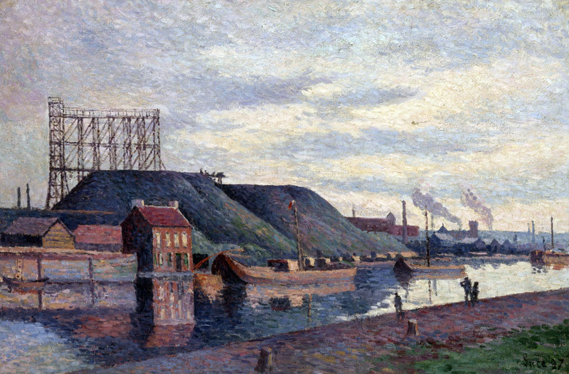 De steenkoolhopen van Sacré Madame - Maximilien Luce