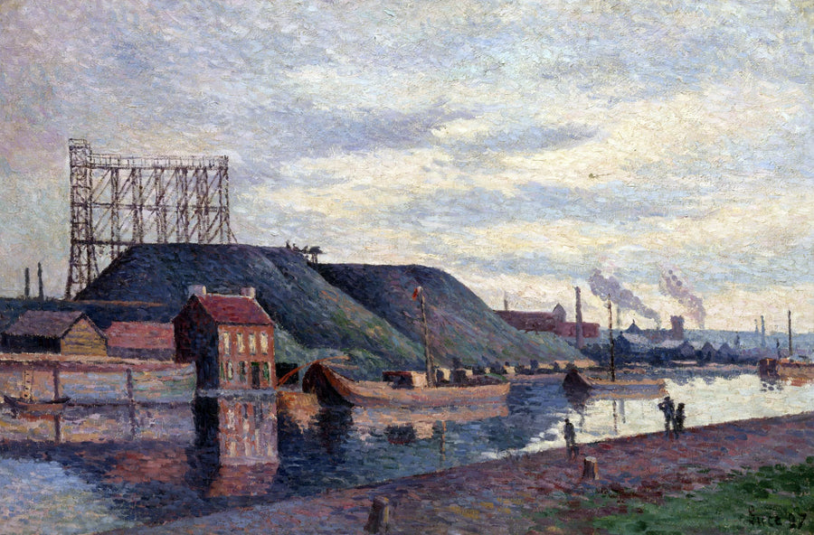 De steenkoolhopen van Sacré Madame - Maximilien Luce