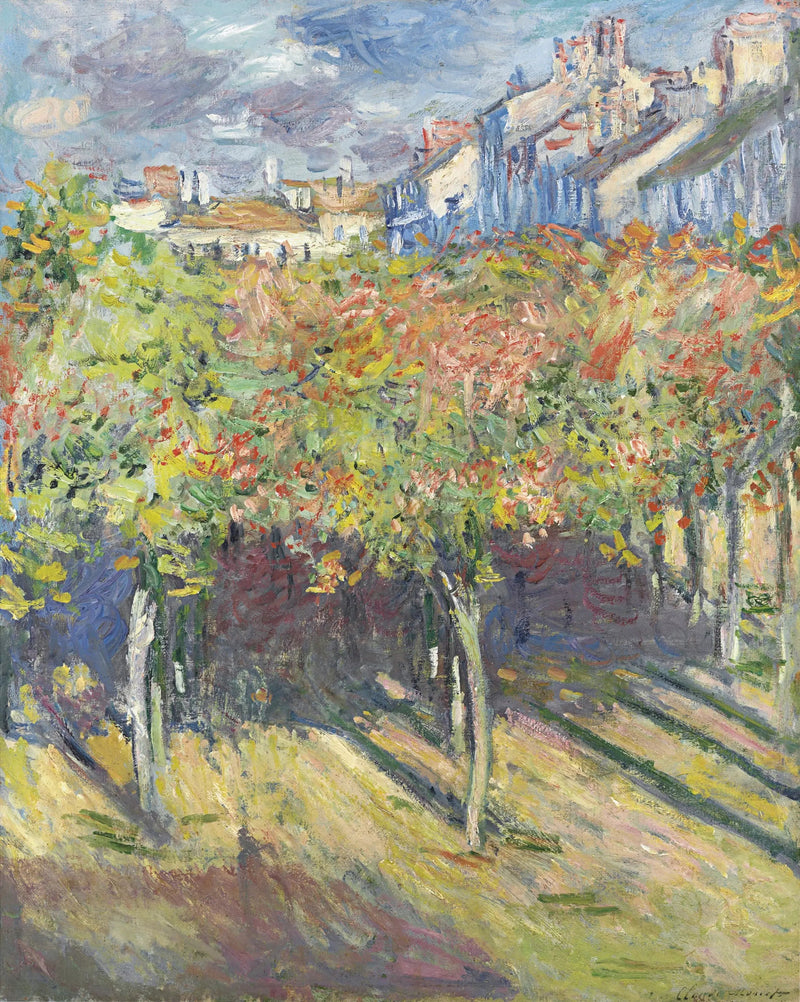 De Lijsterbesbomen in Poissy - Claude Monet
