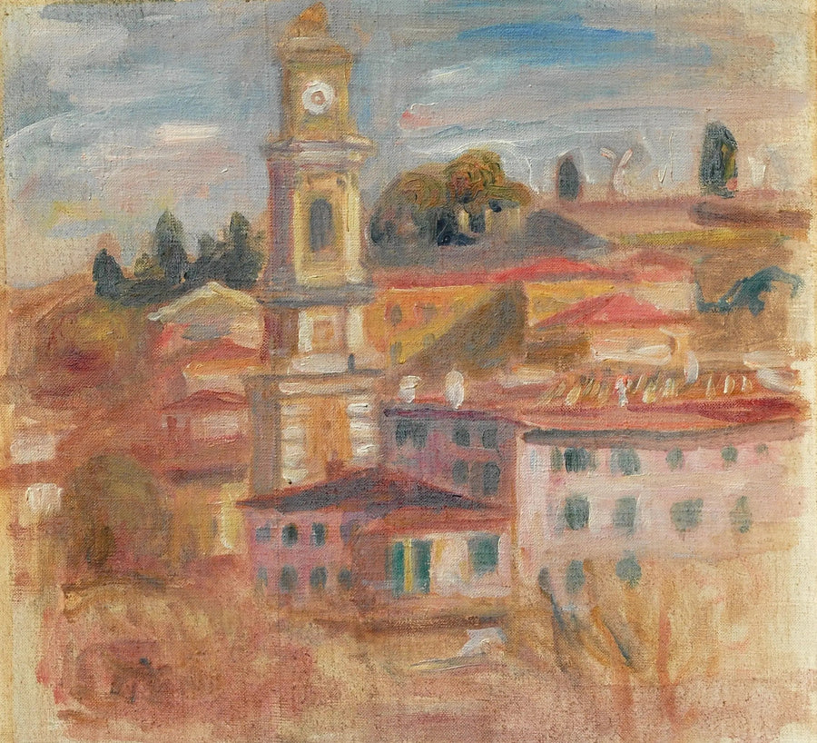 De Daken van Oud-Nice - Pierre-Auguste Renoir