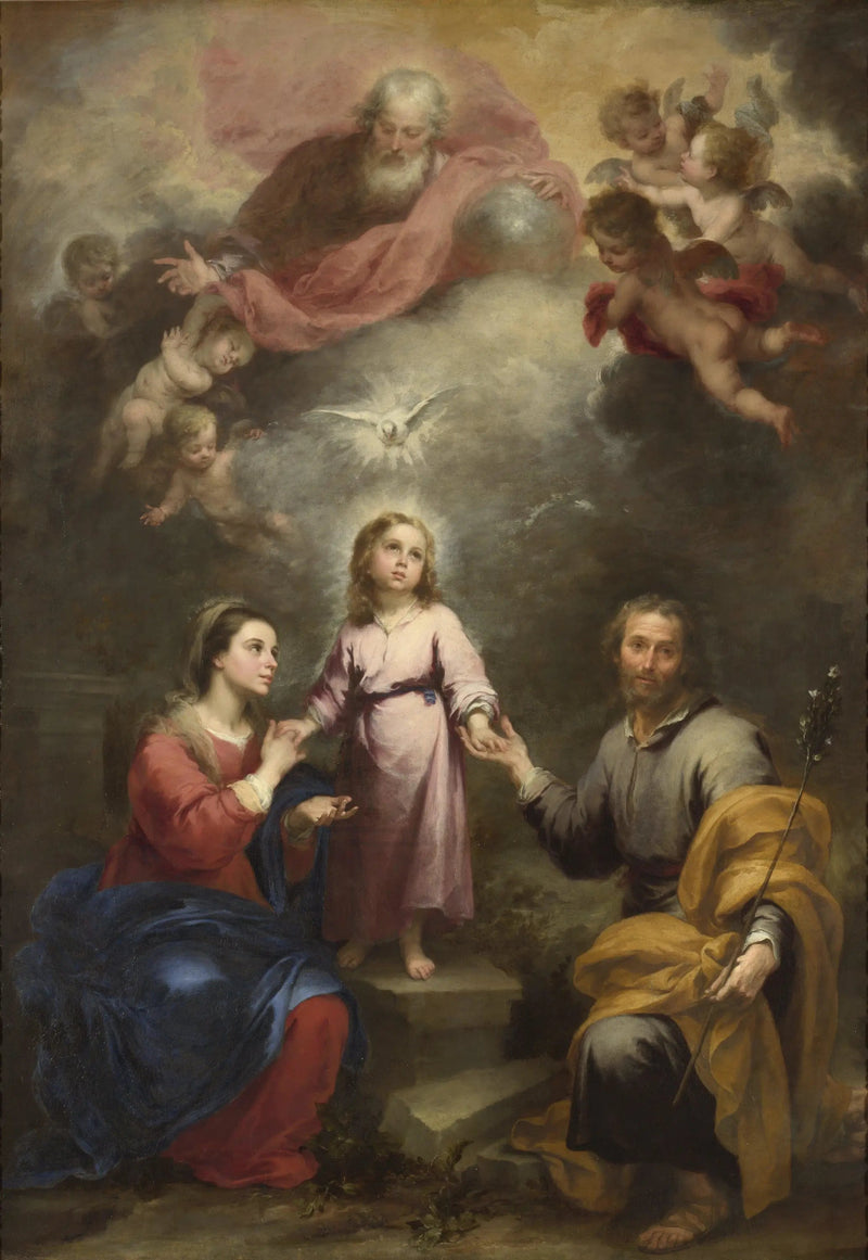 De hemelse en aardse drie-eenheden - Bartolomé Esteban Murillo

Source:
Les Trinités Célestes et Terrestres - Bartolomé Esteban Murillo