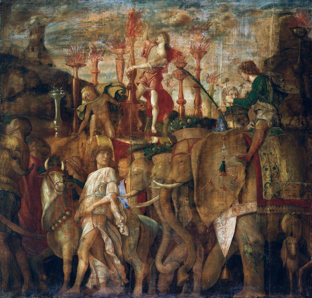 Les Triomphes de César : 5. Les Éléphants - Andrea Mantegna image 1 reproduction réalisée par Alpha Reproduction