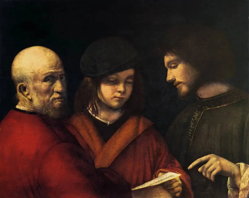 De Drie Levensfasen van de mens - Giorgione