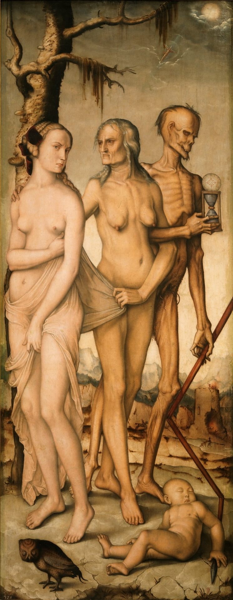 De Drie Tijden van de Vrouw en de Dood - Hans Baldung Grien