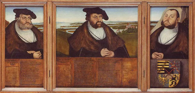 De drie kiezers van Saksen - Lucas Cranach de Oudere