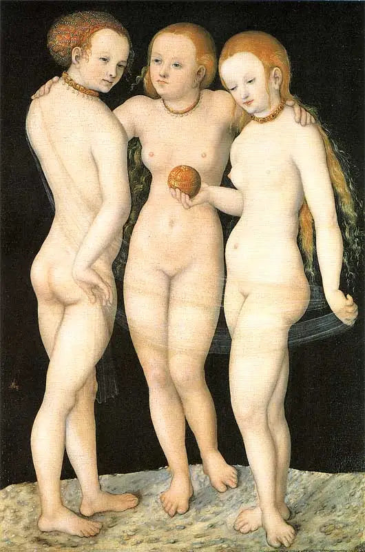 De Drie Gratiën - Lucas Cranach de Oudere