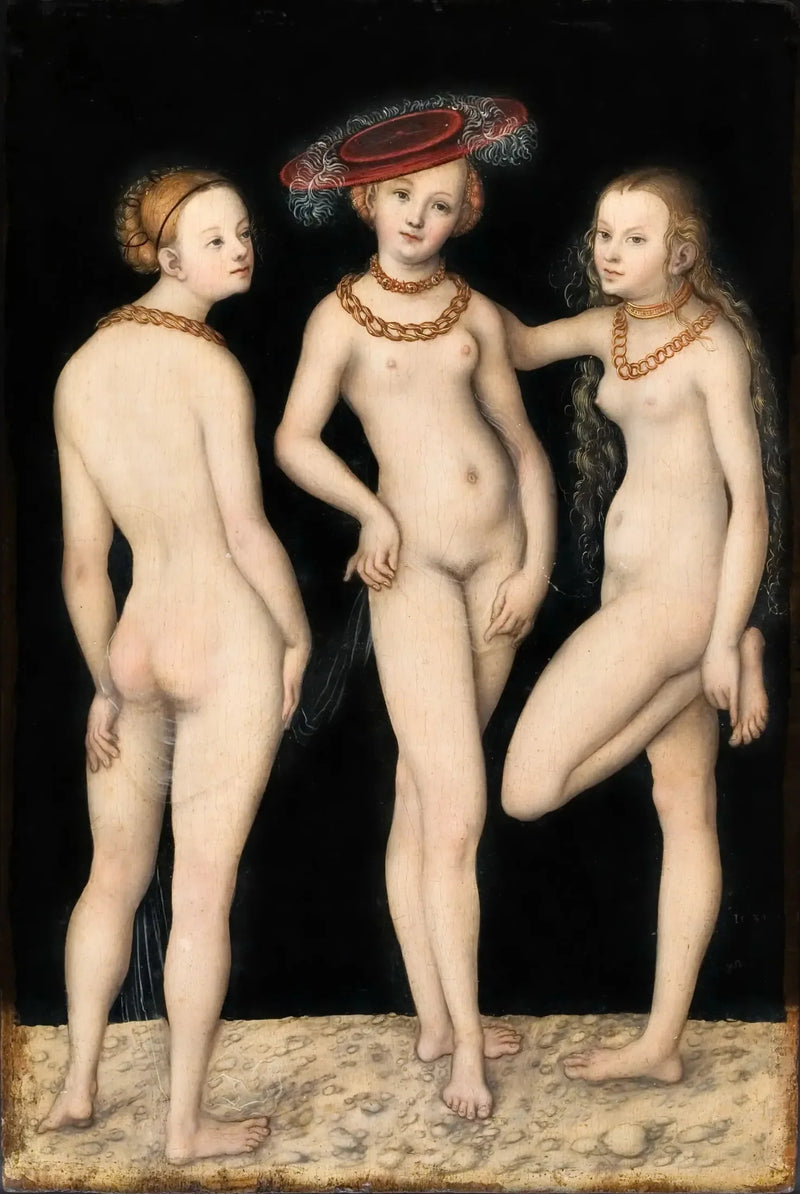De Drie Gratiën - Lucas Cranach de Oudere