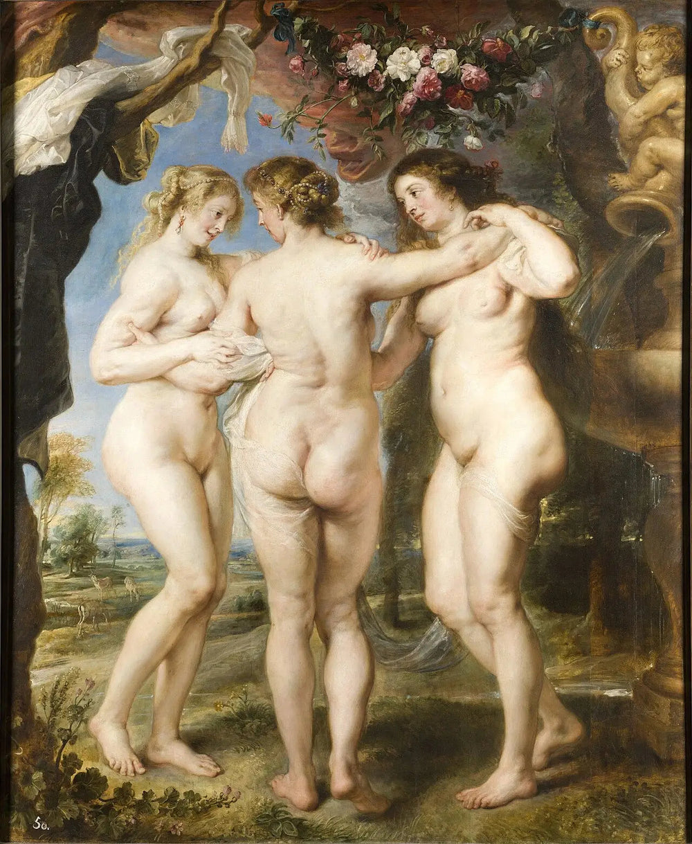 Les Trois Grâces - Peter Paul Rubens image 1 reproduction artisanale de tableau