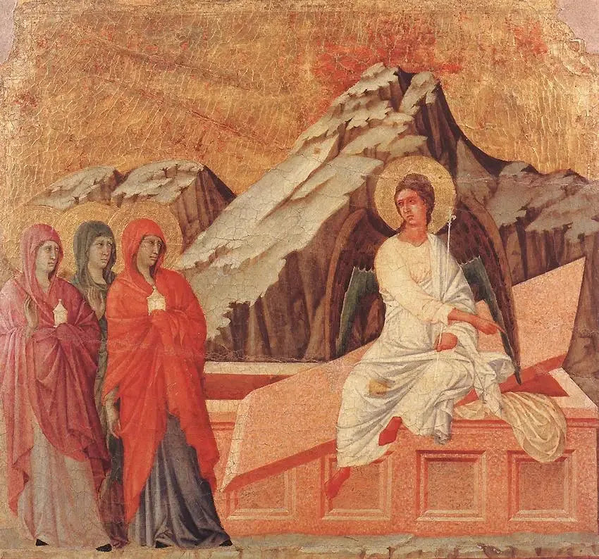 De Drie Maria's bij het Graf - Duccio di Buoninsegna