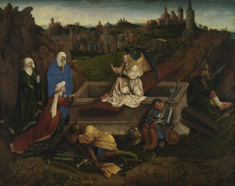 De Drie Maria's bij het Graf - Jan van Eyck

Source:
Les Trois Maries au Sépulcre - Jan van Eyck