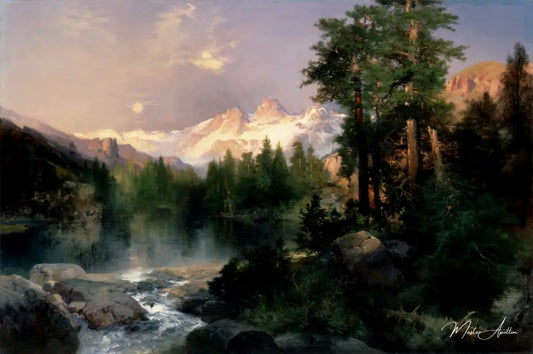 Les trois tetons - Thomas Moran - Reproductions de tableaux et peintures haut de gamme