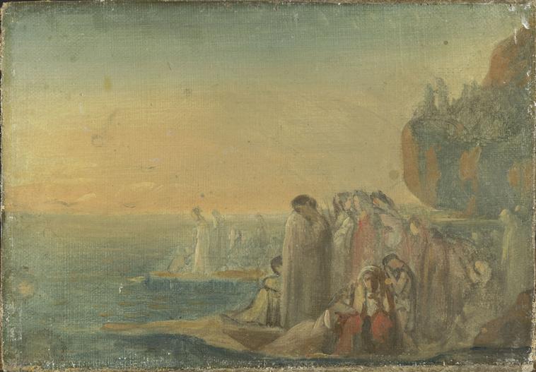 De Trojaanse vrouwen die rouwen om het verlies van Aeneas - Théodore Chassériau