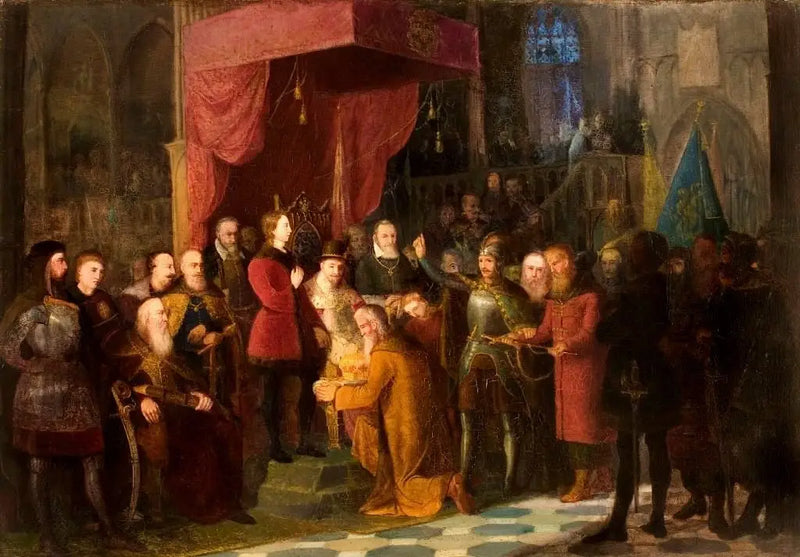 De tsaren Chouïski gebracht door Żółkiewski naar het Sejm van Warschau voor Zygmunt III - Jan Matejko

Source:
Les tsars Chouïski amenés par Żółkiewski au Sejm de Varsovie devant Zygmunt III - Jan Matejko