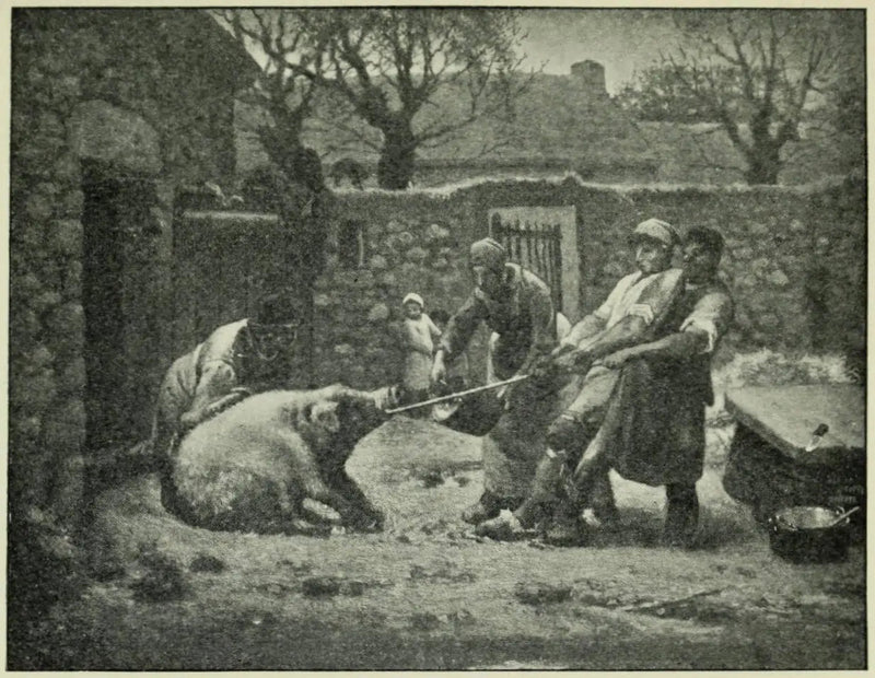 De varkensmoordenaars - Jean-François Millet