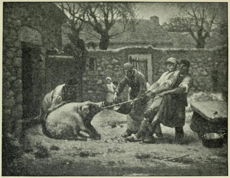De varkensmoordenaars - Jean-François Millet