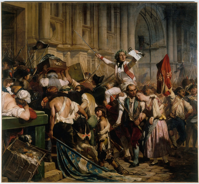 De overwinnaars van de Bastille voor het stadhuis, op 14 juli 1789 - Paul Delaroche

Source:
Les Vainqueurs de la Bastille devant l'Hôtel de Ville, le 14 juillet 1789 - Paul Delaroche