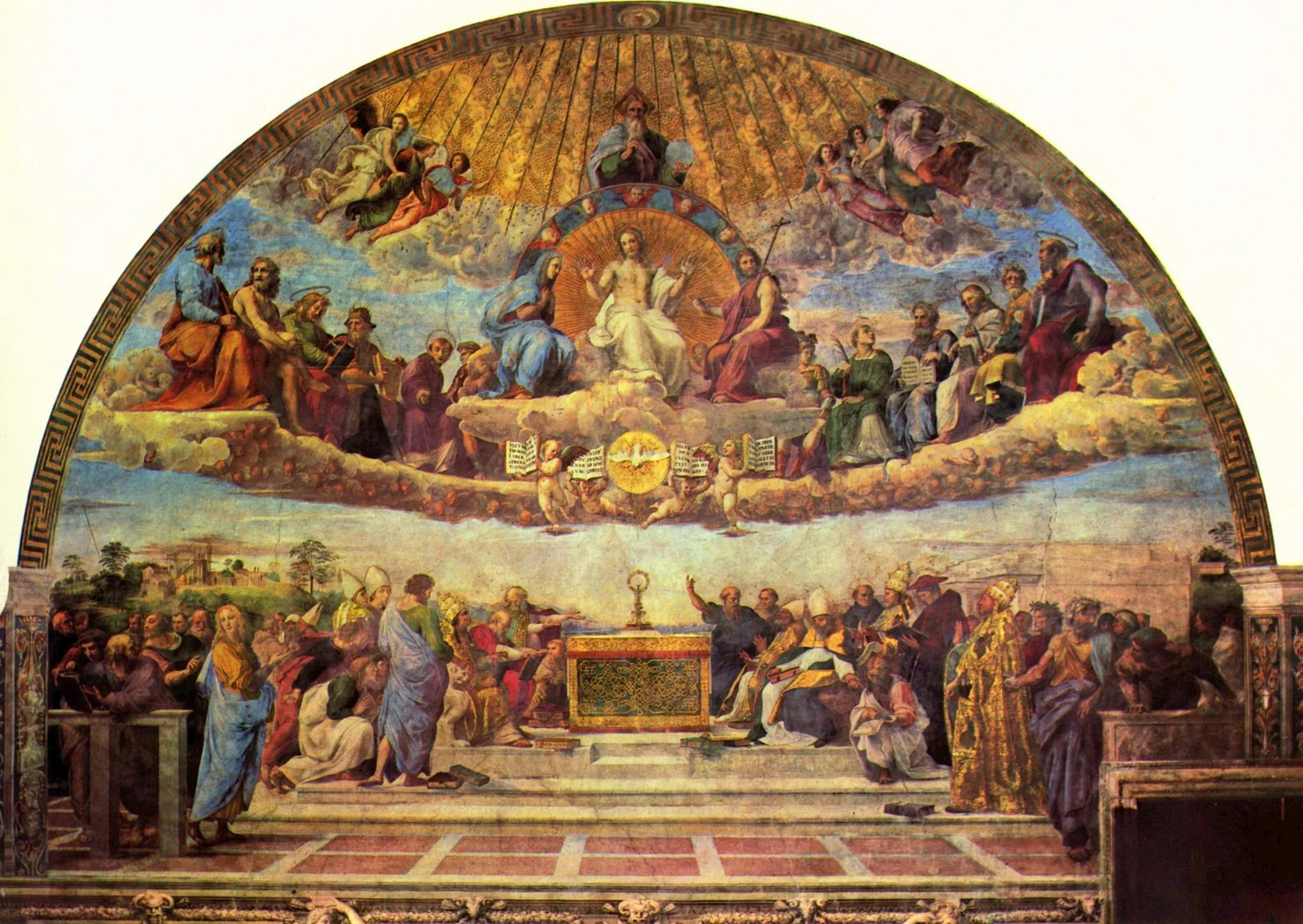 Les Vertus cardinales et théologales - Raphaël Sanzio image 1 reproduction d’œuvre d’art à l’huile