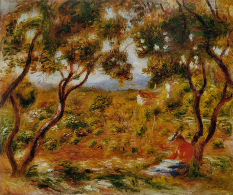 De Wijngaarden in Cagnes - Pierre-Auguste Renoir