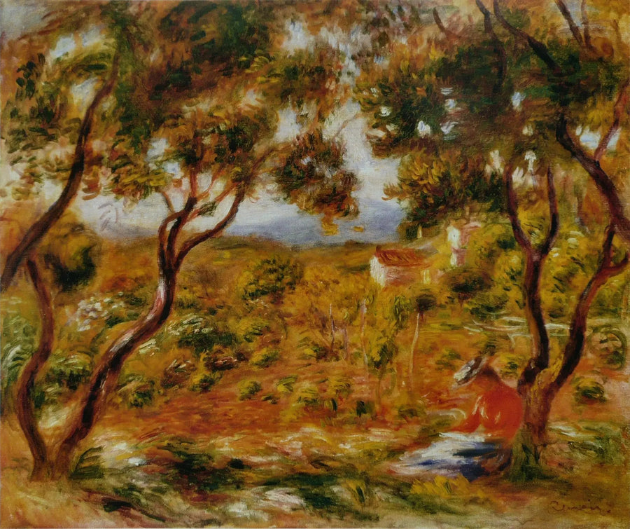 De Wijngaarden in Cagnes - Pierre-Auguste Renoir