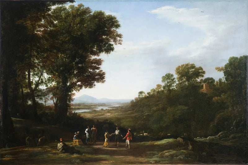 De dorpelingen dansen - Claude Lorrain