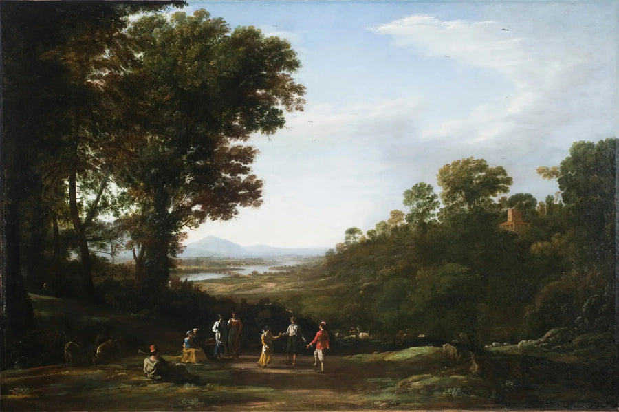 De dorpelingen dansen - Claude Lorrain