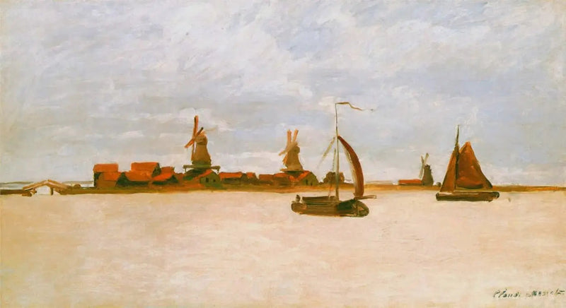 Les Voorzaan en de Westerhem - Claude Monet