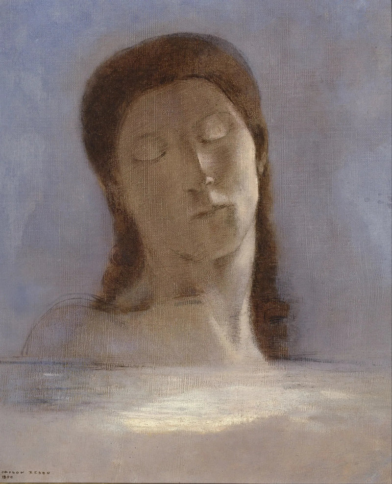 De gesloten ogen - Odilon Redon