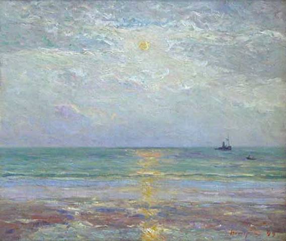 Licht van de maan bij schemering - Maxime Maufra