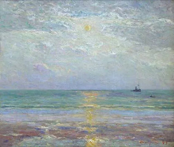 Licht van de maan bij schemering - Maxime Maufra