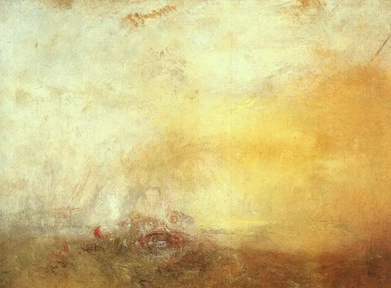 Zonsopgang met zeemonsters - J. M. W. Turner