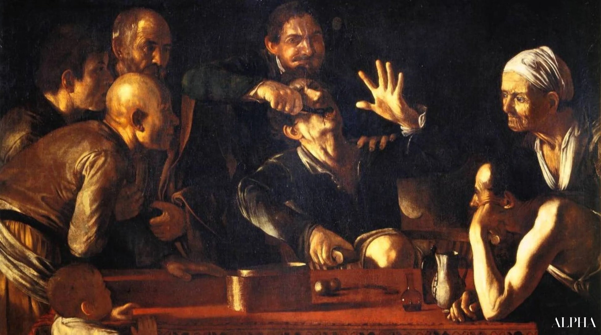 De tandextractie - Caravaggio - Reproducties van schilderijen en hoogwaardige schilderijen