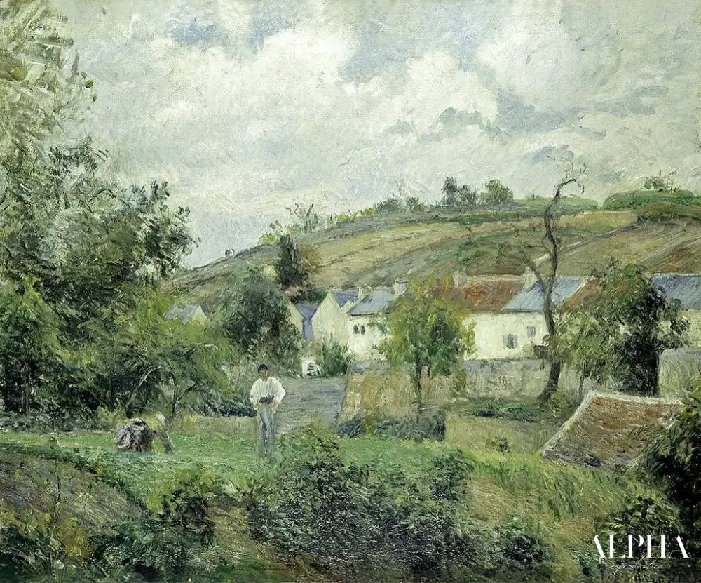 l'Hermitage, Pontoise 1878 - Camille Pissarro - Reproductions de tableaux et peintures haut de gamme