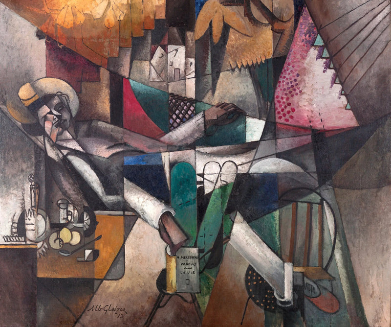 De man in een hangmat - Albert Gleizes