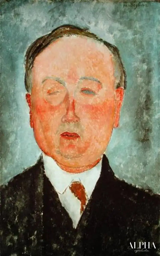 L'homme au monocle - Amadeo Modigliani - Reproductions de tableaux et peintures haut de gamme